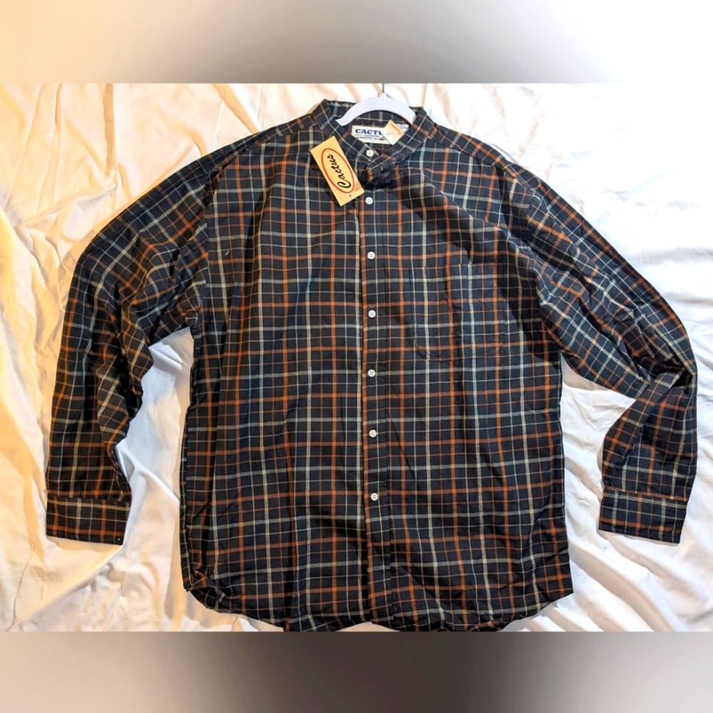New Cactus 90s Oversized plaid shirt XL